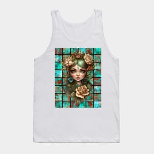 Copper Patina Boho Gothic Girl 10 Tank Top